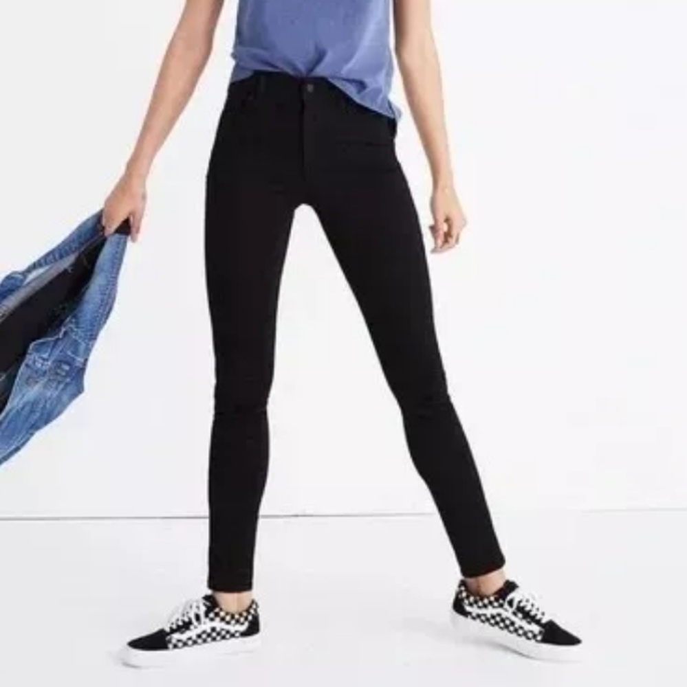 Madewell Womens Jeans Size 23 Black Curvy Roadtripper Supersoft Skinny New